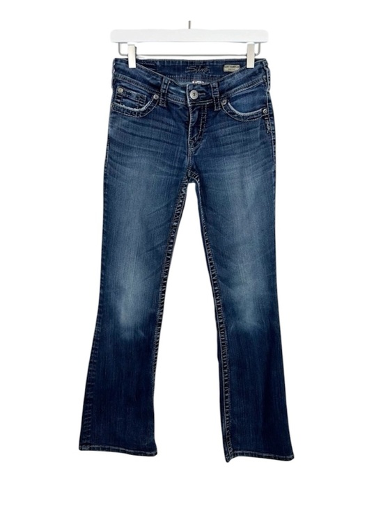 Silver Jeans Denim - Silver Jeans Suki Surplus Bootcut Dark Wash Size 26 Western Cowgirl Rodeo